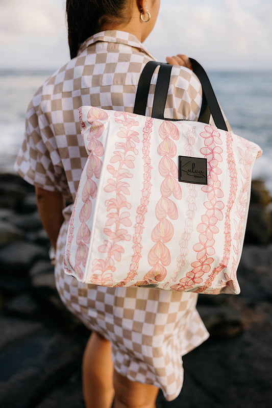 Daily Tote - Pink/White